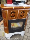 Kamna nová-Kachlová. S výměníkem. 13.5kw/8kw.vým