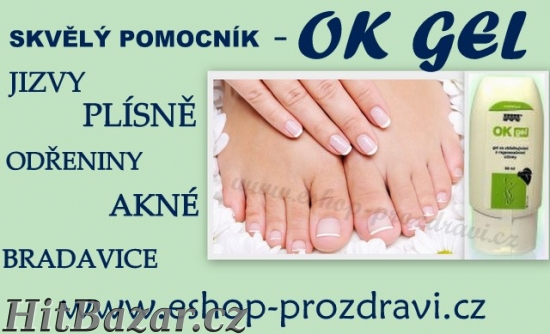 Plísně,bradavice,jizvy,odřeniny,popáleniny-OK Gel