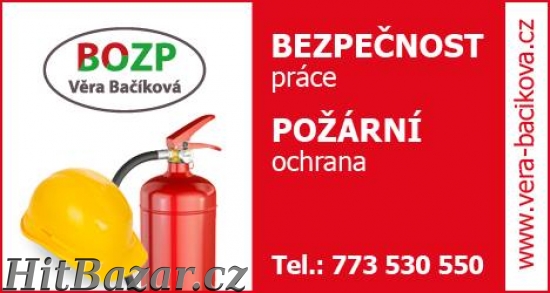 Bezpečnost práce, požární ochrana, HACCP