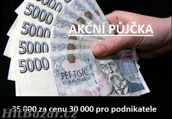 Akční půjčka 35 000 za cenu 30 000 pro podnikatele