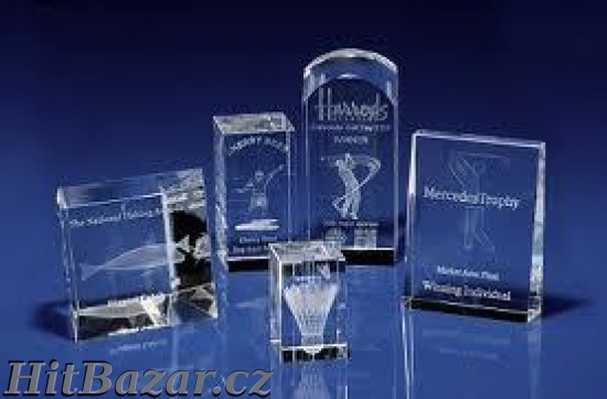 Foto laser 3D, 2D, crystal, křišťál, sklo.