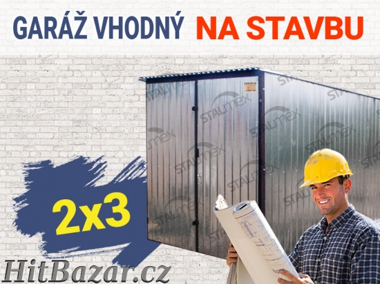 Plechové garáže garáž pozinkovaný od výrobce 2x3 montáž zdarma