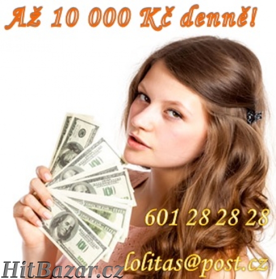 6000Kč - 10 000Kč každý den v ČR