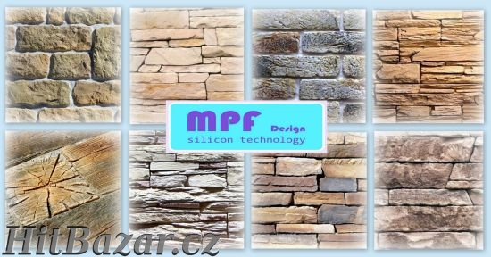 Silikonové formy na obklady z betonu a sádry